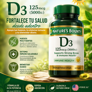 Nature’s Bounty® Vitamina D3 5000 UI