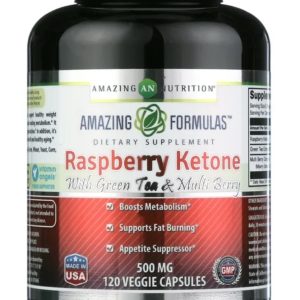 Cetona de Frambuesa con Té Verde y Multi Bayas – Amazing Formulas
Suplemento dietario | 500 mg | 120 cápsulas vegetales