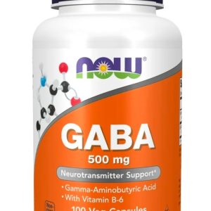 NOW GABA 500 mg – 100 cápsulas vegetariana