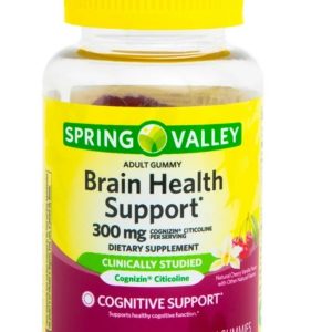 SPRING VALLEY
Gomitas para Adultos
Apoyo a la Salud Cerebral
300 mg de Cognizin® Citicolina por porción