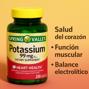 Spring Valley Potassium 99 mg – 250 Cap
